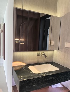 Revestimiento de Pared y Piso de Baldosas Ecológicas Impermeables Pulidas Calacatta Viola Verde Pradas para Interiores de Baños y Villas - Product Image 6