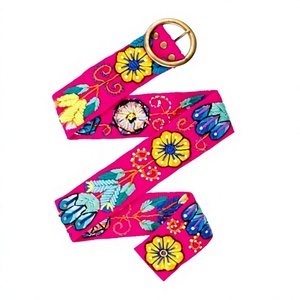 Cinturón de Cuentas Bordadas Hecho a Mano, Accesorio Étnico para la Cintura para Mujer, para Bodas y Celebraciones, Cinturón Bohemio con Cuentas Bordadas Hecho a Mano - Product Image 1