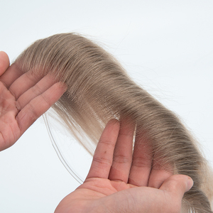 Topper de cabello humano europeo de alta calidad para la línea del cabello frontal, cabello Remy, balayage rubio, para la línea del cabello frontal que se recede. - Product Image 2