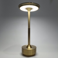 Lampe de table LED rechargeable Batterie 2600mAh Lampe de lecture Lampe de bureau à intensité variable tactile USB amovible