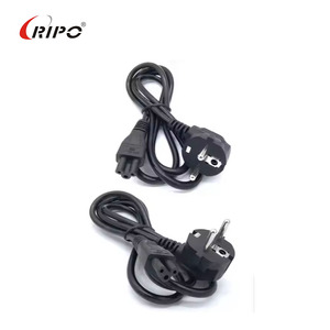 สายไฟ1.8ม. สำหรับแล็ปท็อป SCHUKO ทำมุมด้านขวา S22-c5 (3x0.75mm2) 10A สีดำต่อสายดินพร้อมปลายหญิง IEC - Product Image 5