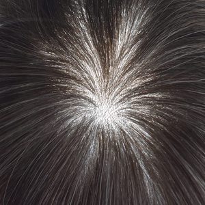 Mixed Grey Human Hair <b>Men</b> Toupee Ultra Thin Skin Base 100% Indian Hair Replacement <b>Wig</b> <b>for</b> <b>Men</b> - Product Image 4