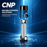 Pompa Air Vertikal Multistage Stainless Steel Industri 7.5 HP Tekanan Tinggi untuk Pengolahan Air Reverse Osmosis