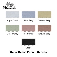 Rouleau de toile de peinture en lin à texture moyenne, pré-primée trois fois, sans acide, Phoenix Professional 450 g/m²