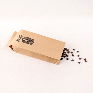 Sachet d'emballage de café personnalisé imprimé 250g 500g, sac à soufflet latéral en papier kraft premium avec valve pour grains de café - Product Image 3