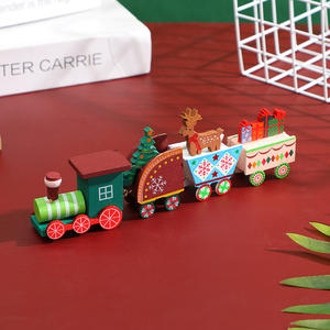 New <b>Christmas</b> Decorations Ladder Shape Fawn Santa Claus Train Table Top Ornaments Holiday Supplies - Product Image 1