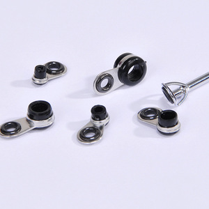 Anneaux de guidage en céramique Aohu pour canne à pêche en eau salée, accessoires de pêche à la ligne en acier inoxydable - Product Image 1