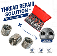 Kit de réparation de filetages en acier inoxydable, jeu d'inserts filetés, outil d'installation de tarauds et de forets pour la restauration de filetages endommagés