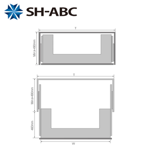 Organiseur extensible moderne pour cuisine SH-ABC, sans perçage, sous l'évier, étagère coulissante pour tiroirs, panier extractible pour salle de bain - Product Image 5