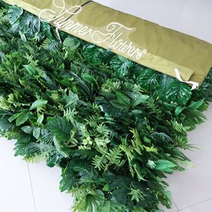 Acara dekorasi kain dukungan hijau bunga dinding hijau latar belakang tanaman buatan kotak kayu pagar latar belakang 8ft x 8ft untuk acara - Product Image 4