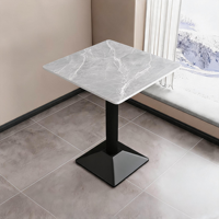 Table à manger en pierre frittée TUOCHEN, design contemporain, durable, écologique, facile à nettoyer, restaurants, salons de thé, hôtels