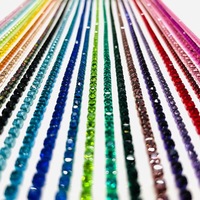 Offre Spéciale – Bande de Strass Colorée à Chaîne Dense à Coudre, Bordure en Cristal pour la Décoration de Vêtements, Chaussures et Sacs