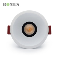 Spot encastré LED COB réglable 25W à faible indice UGR pour projets hôteliers