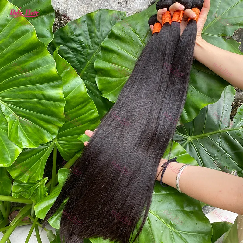 Hochwertiges Remy Vietnamese Straight Grade 12A jungfräuliches Haar, Nagel haut ausgerichtetes doppelt gezogenes menschliches Haar