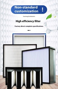 Hiệu quả cao H13 lọc phân vùng Net Trần Cung cấp không khí Duct ffu Bộ lọc không khí chịu nhiệt độ cao cho cung cấp không khí - Product Image 6