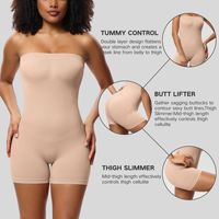 Fajas Colombianas sin Tirantes con Tirantes Desmontables, Levanta Glúteos, Moldeador Corporal para Mujer, Adelgazante, Sin Costuras