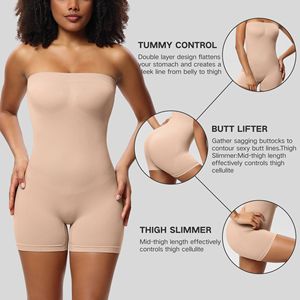 Strapless Fajas Colombianas Removable Detachable Strap <strong>Butt</strong> <strong>Lift</strong> Women Body <strong>Shaper</strong> Slimming Seamless Colombian Shapewear - Product Image 3