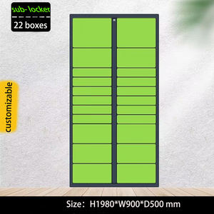 Casier à <span class=keywords><strong>colis</strong></span> extérieur intelligent en acier laminé à froid assemblé, points de dépôt et de récupération à écran tactile, modèle ORPHEUS - Product Image 3