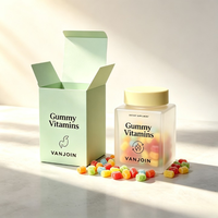 Bouteille en verre carrée de qualité alimentaire pour vitamines, 100 ml, 150 ml, 180 ml, avec bouchon à vis, conteneur alimentaire transparent personnalisé, emballage en verre pour compléments alimentaires