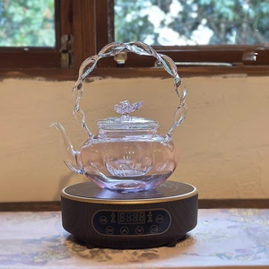 High Selling Promotional Gift Modern Transparent High Borosilicate Glass Teapot with Infuser Heat-Resisting & Eco-Friendly - Product Image 5
