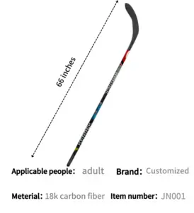 Top 18K fibra de carbono Hyperlite 2 composto de rolo de guarda-redes Floorball de madeira mini adesivo plástico promocional para bastão de hóquei