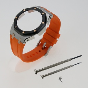 Nuevo caucho suave de silicona naranja con cubierta de cabeza de caja de acero inoxidable 316L Mods GA2100 Kit - Product Image 1
