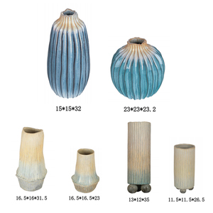 Nouveauté : Vase à fleurs en céramique en forme de <span class=keywords><strong>colonne</strong></span> avec 3 pieds ronds pour la maison, le <span class=keywords><strong>salon</strong></span> - Product Image 4