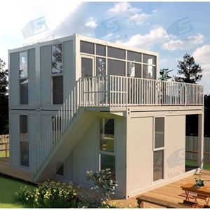 BOX SPACE Conteneur plat préfabriqué, <span class=keywords><strong>maison</strong></span> modulaire pour usage hôtelier, 3 chambres, design industriel, certifié CE, durée de vie de 15 à 20 ans - Product Image 2