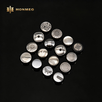 Boutons à pression métalliques personnalisés HONMEO, boutons à pression métalliques ronds pour vêtements, vestes, sacs, artisanat DIY