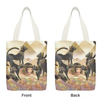 Sacs fourre-tout en toile personnalisables pour femmes, résistants à l'eau, avec fermeture éclair, doublure en polyester, impression de texte personnalisée