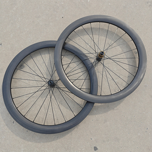 Roues de vélo de route en <span class=keywords><strong>carbone</strong></span> 1428g, jantes Toray T800 700C, hauteur de cadre 50mm, moyeu à cliquet étoile, frein à disque - Product Image 3