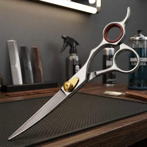 ASAP Professional 6-Inch Stainless Steel Right-Handed Hair Cutting <b>Barber</b> Scissors with Sharp <b>Blade</b> Steel Handle for Salon Use - Product Image 3