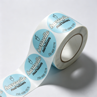 Autocollants en vinyle adhésifs personnalisés, brillants, résistants aux UV, durables, imperméables, pour bouteilles de boissons, écologiques, compatibles avec logo personnalisé