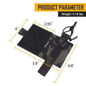 IDOGEARยุทธวิธีด้านข้างวิทยุกระเป๋าชุด 2PCS <span class=keywords><strong>PRC</strong></span> <span class=keywords><strong>152</strong></span> /148 ยืดหยุ่น Camo เครื่องส่งรับวิทยุCarrierยุทธวิธีวิทยุกระเป๋า - Product Image 5