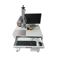 Machine de marquage laser à fibre 20W 30W 50W 100W pour métal, acier inoxydable, aluminium avec logiciel EZCAD