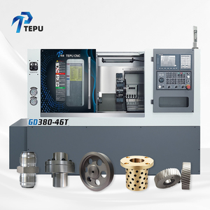 Tour CNC compact à banc incliné pour <span class=keywords><strong>le</strong></span> métal, 2 axes, horizontal, avec chargeur de barres - Product Image 1