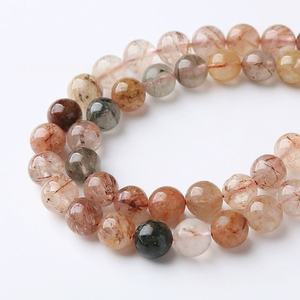 2025 vente chaude perles de <span class=keywords><strong>pierre</strong></span> <span class=keywords><strong>naturelle</strong></span> couleur mélangée rouge vert cheveux cristal 6-10mm perles clairsemées coloré <span class=keywords><strong>plaquette</strong></span> Bracelet collier - Product Image 4