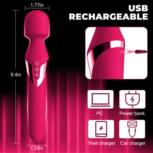 Doppelkopf vibrierender AV-Zauberstab für Frauen Masturbation massage Klitoris G-Punkt Stimulus Sexspielzeug - Product Image 4