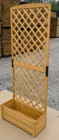 Jardinières pour pots de jardin Grandes jardinières en bois avec treillis pour plantes grimpantes