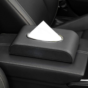 Boîte à mouchoirs créative en <span class=keywords><strong>cuir</strong></span> pour voiture Console centrale Accoudoir Sac à serviettes Sac de siège pour hommes et femmes - Product Image 5