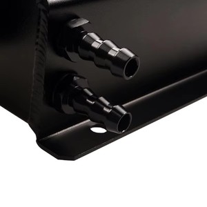 Réservoir <span class=keywords><strong>d</strong></span>'huile universel carré en alliage <span class=keywords><strong>d</strong></span>'aluminium de 1L - Pot de ventilation <span class=keywords><strong>d</strong></span>'huile moteur usiné CNC pour modification automobile (Noir/Argent) - Product Image 4