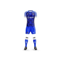 Maillot de football personnalisé pour hommes, impression numérique, respirant, séchage rapide, manches courtes, uniforme d'équipe de football
