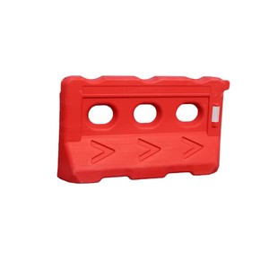 แผงกั้นจราจรแบบโรโตโมลด์ บรรจุน้ำได้ ทำจากพลาสติก PE พร้อมแถบสะท้อนแสง สำหรับไซต์ก่อสร้าง - Product Image 1