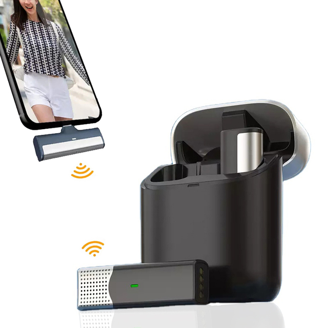 SX960  Wireless Type-c Microphone Noise Reduction 2.4G Wireless Clipper Microphone on Live Streaming Live Broadcasting