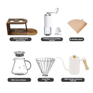 Juego de cafetera artesanal 2026: cafetera compartida, juego de tazas con filtro de goteo, portátil para preparación casera - Product Image 2