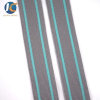 Sangle tissée en polyester rayée de 20 mm, non élastique, personnalisée en usine, pour sacs, sacs à dos, ceintures, vêtements