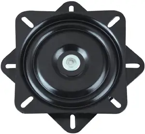 Modern Seat rotating base mounting plate Square rotating plate mechanism heavy duty black ball bearing