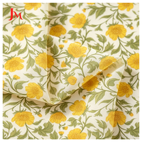 Nouvelle arrivée, tissu en polyester chiffon léger à imprimé floral personnalisé pour robe hijab femme