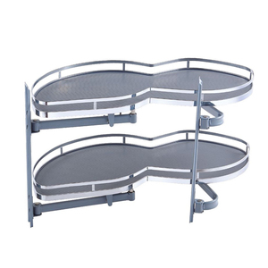 Estante <span class=keywords><strong>de</strong></span> <span class=keywords><strong>cocina</strong></span> Cesta <span class=keywords><strong>de</strong></span> almacenamiento <span class=keywords><strong>de</strong></span> gabinete <span class=keywords><strong>giratorio</strong></span> Esquina mágica Girada Lazy Susan Debajo del fregadero Bandeja oscilante <span class=keywords><strong>de</strong></span> cierre suave Basets - Product Image 3