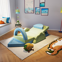 Sofá Modular de Espuma de Alta Densidad para Niños, 18 Piezas, Diseño Creativo OEM ODM, Sofá de Juego para Sala de Juegos o Dormitorio